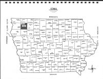 Iowa State Map, O'Brien County 1976